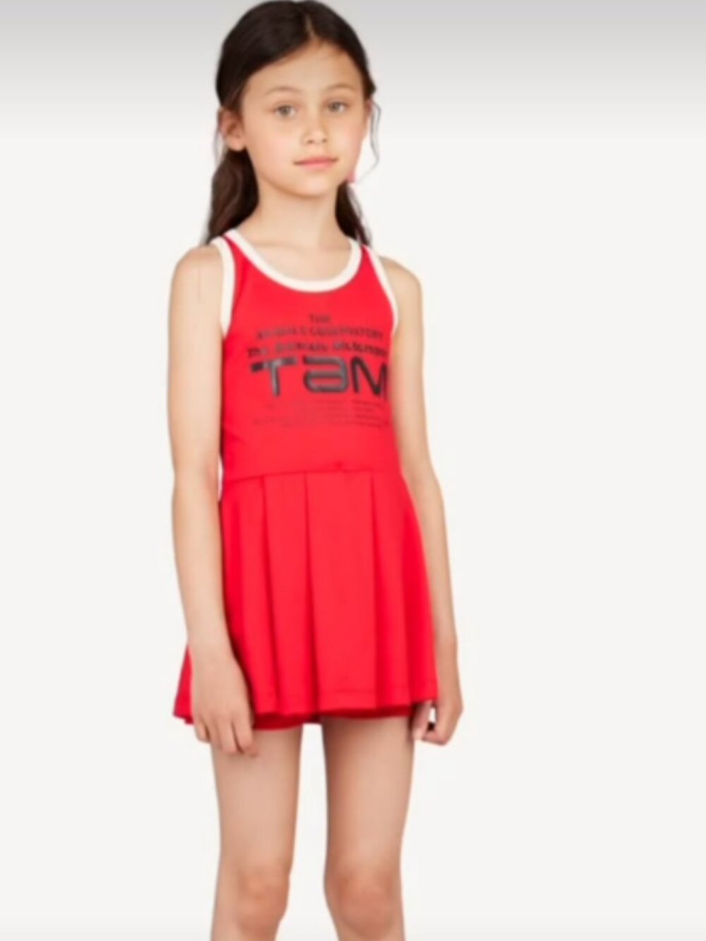 The Animals Observatory Red Vulture Tennis Dress With Shorts Size 12